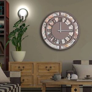 Ceas de perete, 5050MS-093, MDF, ø50 cm, Multicolor imagine