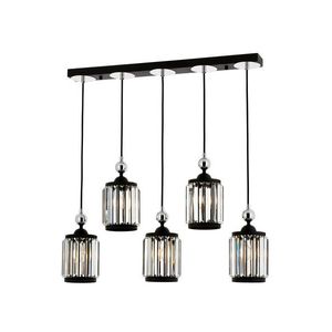 Lustra, Aurora, 301AUR1275, Metal, Negru/Bronz imagine