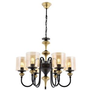Lustra, Aurora, 301AUR1128, Metal, Vintage / Negru imagine