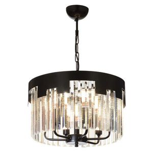 Lustra, Avonni, 683AVN1429, Metal, Alb/Negru imagine