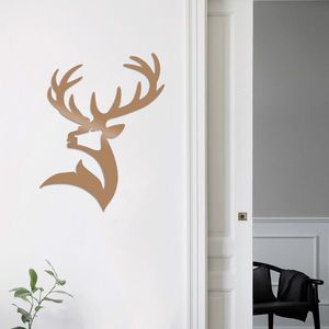 Decoratiune de perete, Dear2, Metal, Dimensiune: 38 x 53 cm, Cupru imagine