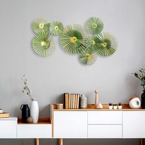 Decoratiune de perete, Weihai, Metal, Dimensiune: 150 x 82 x 14 cm, Verde imagine