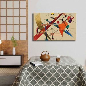 Tablou decorativ, 4570KANDINSKY003, Canvas, Lemn, Multicolor imagine