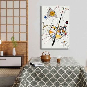 Tablou decorativ, 4570KANDINSKY034, Canvas, Lemn, Multicolor imagine