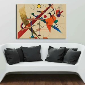 Tablou decorativ, 70100KANDINSKY003, Canvas, Lemn, Multicolor imagine
