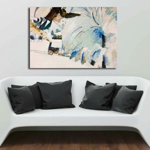 Tablou decorativ, 70100KANDINSKY021, Canvas, Lemn, Multicolor imagine