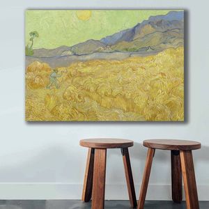Tablou decorativ, 70100VANGOGH010, Canvas, Lemn, Multicolor imagine