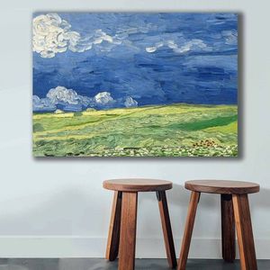 Tablou decorativ, 70100VANGOGH011, Canvas, Lemn, Multicolor imagine