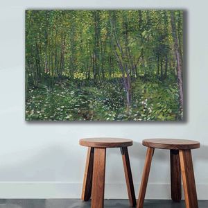 Tablou decorativ, 70100VANGOGH015, Canvas, Lemn, Multicolor imagine
