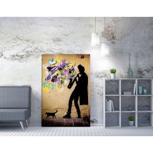Tablou decorativ, WY40 (70 x 100), 50% bumbac / 50% poliester, Canvas imprimat, Multicolor imagine