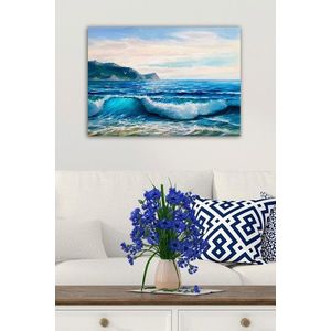 Tablou decorativ, 1007211319-5070, Canvas, Lemn, Multicolor imagine