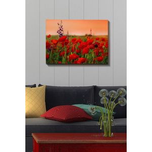 Tablou decorativ, Kanvas Tablo (50 x 70), Canvas, Lemn, Multicolor imagine