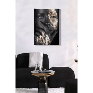 Tablou decorativ, Kanvas Tablo (50 x 70), Canvas, Lemn, Multicolor imagine