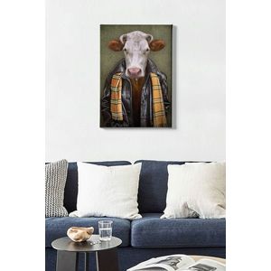 Tablou decorativ, Kanvas Tablo (50 x 70), Canvas, Lemn, Multicolor imagine
