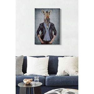 Tablou decorativ, Kanvas Tablo (50 x 70), Canvas, Lemn, Multicolor imagine