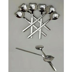Set lingurite pentru ceai / cafea, Dynasty, 960DYN1943, Inox , 11x2.5 cm, 6 piese, Argintiu imagine