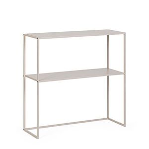 Consola Alrik, Bizzotto, 78x27x78 cm, otel, bej imagine