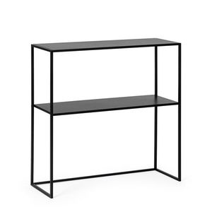 Consola Alrik, Bizzotto, 78x27x78 cm, otel, negru imagine