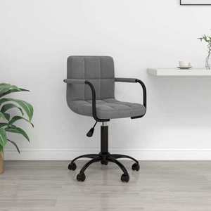vidaXL Scaun de birou, negru, catifea imagine