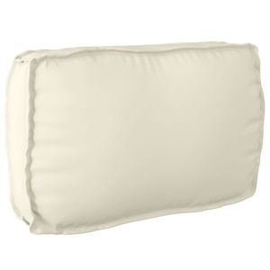 vidaXL Set de perne pentru palet, 2 piese, crem, țesătură Oxford imagine