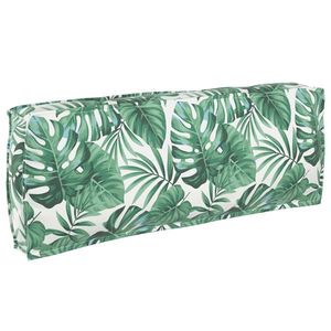 vidaXL Set de perne pentru palet, 2 piese, model cu frunze, țesătură Oxford imagine