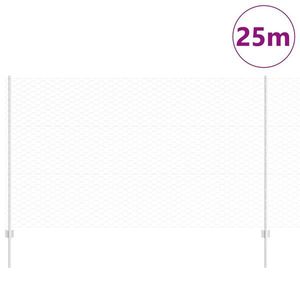 Stâlpi de Împrejmuire vidaXL 22 buc U-Channel 140 cm Oțel Galvanizat, Împrejmuire Hexagonală vidaXL 1.4x25 m Oțel Galvanizat imagine
