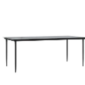 vidaXL Mese de Exterior Negru Metal Mare Robust Masă de Exterior imagine