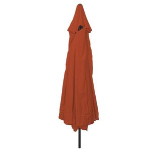 Umbrela de grădină vidaXL ø395x245 cm Terracotta imagine