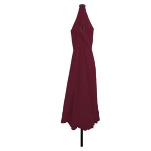 Umbrela de grădină vidaXL cu lumini LED ø395x245 cm Roșu Bordeaux imagine