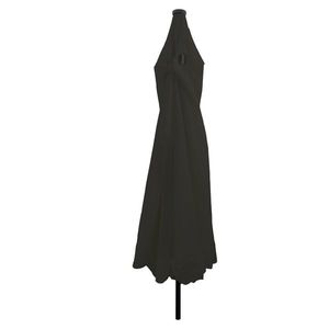 Parasol de grădină vidaXL cu lumini LED ø395x245 cm, Negru imagine