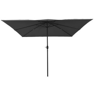 vidaXL Umbrelă de grădină pătrată 295x245 cm Antracit imagine