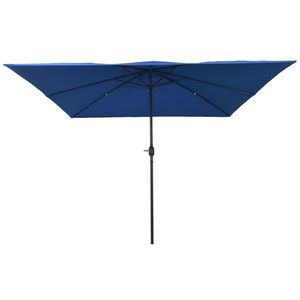 Umbrelă pătrată vidaXL 295x245 cm Albastru Azure imagine