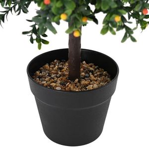 vidaXL Copac Artificial cu Fructe și Ghiveci 35x50 cm Verde imagine