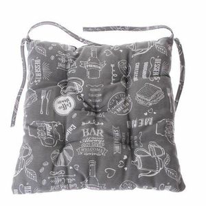 Pernă de scaun gri 40 x 40 cm imagine