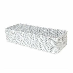 Coș de depozitare pentru sertare Compactor Toronto, 30 x 12 x 7 cm, gri, gri, L imagine
