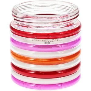 Lumânare repelentă Citronella Stripes, 780 g, 11 xîn 12 cm, roșu imagine