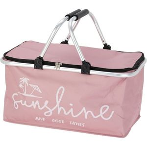 Geantă cu efect de răcire 35 l, 48 x 28 x 24 cm, roz, roz imagine
