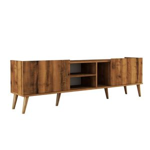 Masă TV Lotus Walnut, maro închis imagine