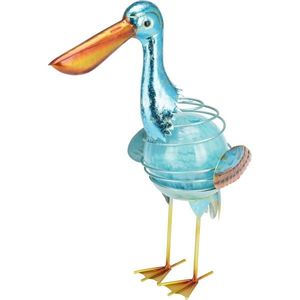 Decorațiune solară pentru exterior Pelican, 24 x13 x în.33, 5 cm, albastru deschis imagine