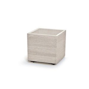Ghiveci MADERA SQUARE ECO WOOD 38, 5 cm , alb ECO, alb, L imagine