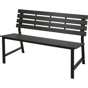Bancă metalică de grădină Atlanta, 125 x 60 x 81cm , polywood imagine