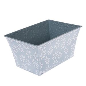 Mască de ghiveci din metal Farisa albastru, 22 x 12 x 15, 5 cm imagine