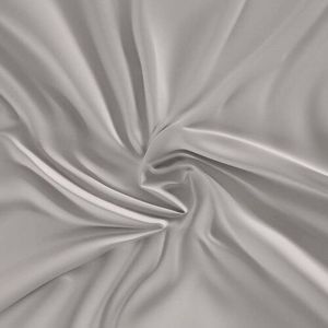 Kvalitex Satin foaie cu elastic gri deschis, gri deschis, 140 x 200 cm imagine