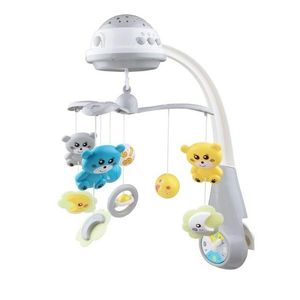 Carusel Baby Mix deasupra pătuțului cu proiector, gri imagine
