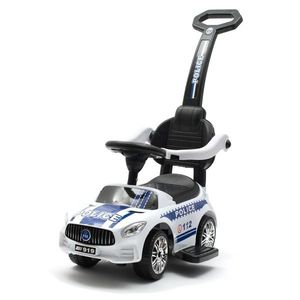 Mașinuță Baby Mix pentru copii cu sunet și barăde ghidare Raft, alb imagine