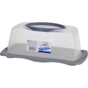 Vas de servit desert cu capac , 40 x 20 x 15 cm, gri, gri imagine