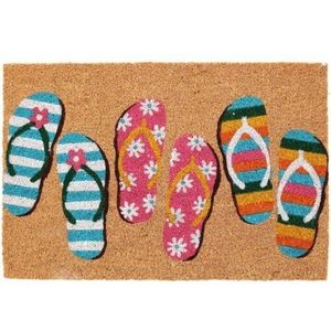 Preș din nucă de cocos Flip flops , 39 x 59 cm imagine