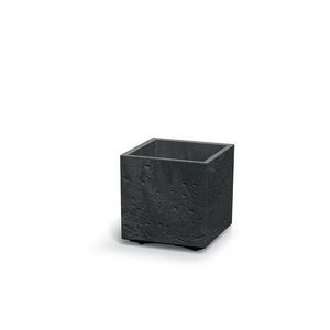 Ghiveci de flori SIERRA SQUARE BETON EFFECT 38, 5cm , negru, negru, M imagine