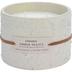 Lumânare pafrumată Enrich your home, Amber Delice, 230 g, 11 x 8 cm imagine