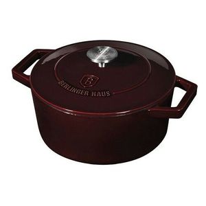 Oală fontă Berlinger Haus BurgundyLine, cu capac , 24 cm imagine